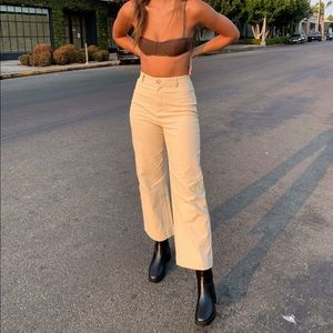 Princess Polly Soft Beige Pants - size 0